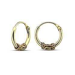 Wholesale Silver Gold Plated Bohemian Bali Hoop Earring