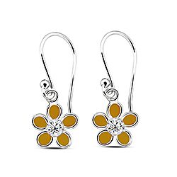 Wholesale 925 Sterling Silver Sunflower Kids Stud Earrings   