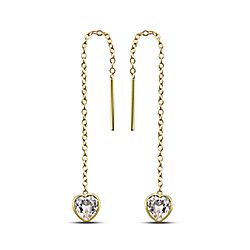 Wholesale Sterling Silver Heart Cubic Zirconia Earrings