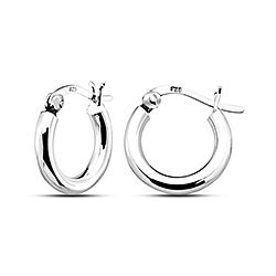 Wholesale 925 Sterling Silver Thick Round Hoop Plain Earrings
