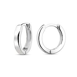 Wholesale 925 Sterling Silver Huggie Plain Hoop Earring