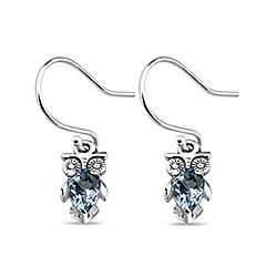 Wholesale 925 Sterling Silver London Blue Semi Precious Earrings