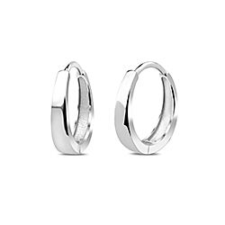 Wholesale Sterling Silver 15mm Plain Hoop Earrings