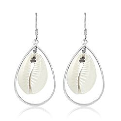 Wholesale 925 Sterling Silver Cowrie Hollow Shell Plain Earring
