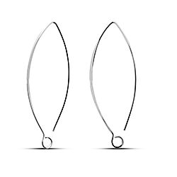 Wholesale Silver V Shape Ear Wire Findings