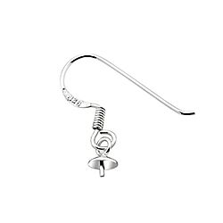 Wholesale Silver Fish Hook with Bail Findings