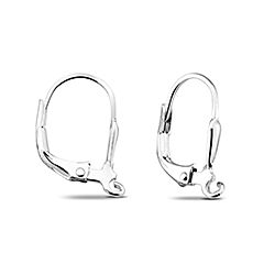 Wholesale 925 Sterling Silver 14mm Lever Back Earrings Finding
