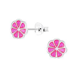 Wholesale 925 Sterling Silver Grapefruit Kids Stud Earrings   