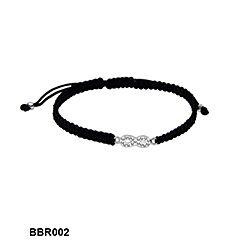 925 Sterling Silver Infinity Silver bracelet, Crystal setting Infinity Bracelet