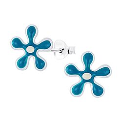 Wholesale 925 Sterling Silver Tiny Flower Kids Stud Earrings   