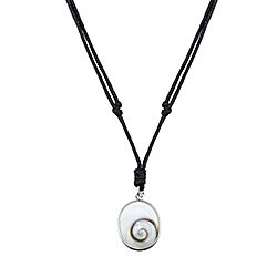 Wholesale Silver Oval Shape Adjustable Shiva Eye Rope Necklace