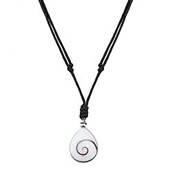 Wholesale Silver Adjustable Teardrop Shiva Eye Rope Necklace