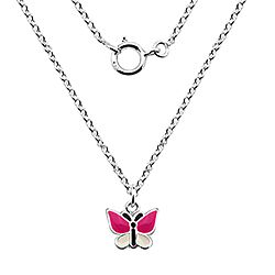 Wholesale 925 Sterling Silver Butterfly Kids Necklaces