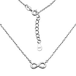 Wholesale Silver Infinity Charm Plain Necklace