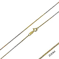 Multi-Tone Singapore Chain Necklace