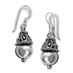 Wholesale 925 Sterling Silver Fancy Stylish Oxidized Plain Earring