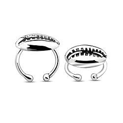 Wholesale 925 Sterling Silver Cowrie Shell Ear Cuff Earrings