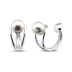 Wholesale 925 Sterling Silver Pearl Ear Cuff Earrings