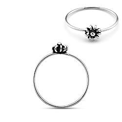 Silver Flower Nose hoops