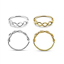 Wholesale 925 Silver Gold Plated Nose Hoop