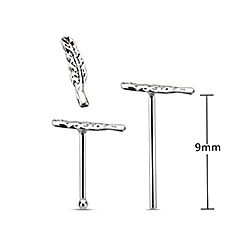 feather Nose stud 925 silver