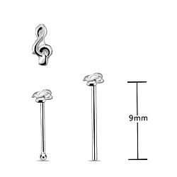 Music Nose Stud, Silver Nose Stud Wholsale