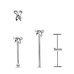 Sterling Silver Scissor Nose Stud