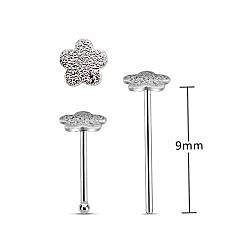 Flower Nose Stud Plain