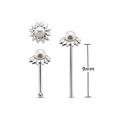 Pearl Nose Stud  Flower Nose Stud  Silver Nose Stud  Wholesale