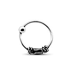 10mm Bali Nose Hoops 925 Sterling Silver