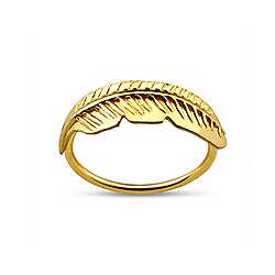 Gold Plated Silver Feather Nose Hoop Ring Wholesale