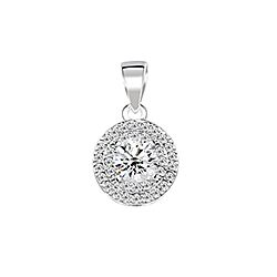 Wholesale 925 Silver Cubic Zirconia Halo Pendant