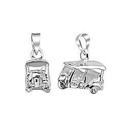 Wholesale 925 Silver Tuk Tuk Plain Pendant