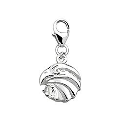 Wholesale Sterling Silver Plain Eagle Face Charm 