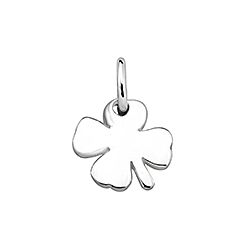 Wholesale 925 Sterling Silver Lucky Charm Four Leaf Clover Plain Pendant 