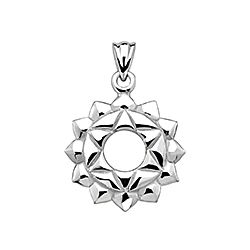 Wholesale 925 Silver Chakra Plain Pendant