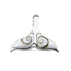 Wholesale 925 Sterling Silver Whale Tail Shiva Eye Pendant