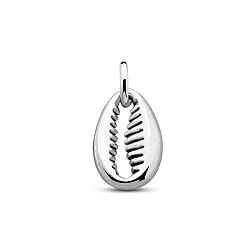 Wholesale Sterling Silver Oxidized Cowrie Sea Shell Charm