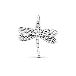 Wholesale 925 Sterling Silver Oxidized Dragonfly Plain Pendant 