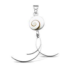 Wholesale 925 Sterling Silver Round Dangle Shiva Eye Pendant