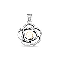 Wholesale 925 Sterling Silver Rose Shiva Eye Pendant