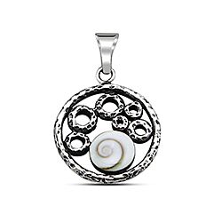 Wholesale 925 Sterling Silver Bubble Design Shiva Eye Pendant