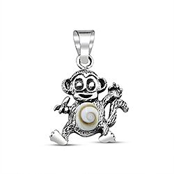 Wholesale 925 Sterling Silver Monkey Design Shiva Eye Pendant