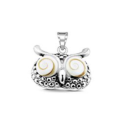 Wholesale 925 Sterling Silver Owl Shiva Eye Pendant