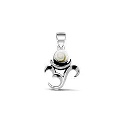 Wholesale 925 Sterling Silver 14mm Om Spiritual Shiva Eye Pendant