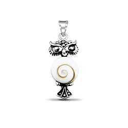 Wholesale 925 Sterling Silver Oxidized Owl Spirit Shiva Eye Pendant