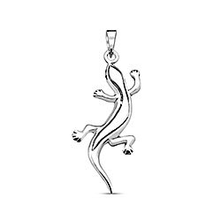 Wholesale 925 Sterling Silver Lizard Reptile Plain Pendant 