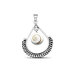 Wholesale 925 Sterling Silver Dangle Teardrop Shiva Eye Pendant