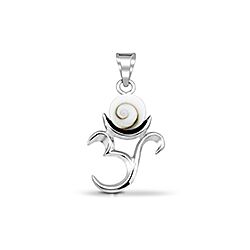 Wholesale 925 Sterling Silver 20mm Om Spiritual Shiva Eye Pendant