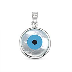 Wholesale 925 Sterling Silver Evil Round Shape Shiva Eye Pendant